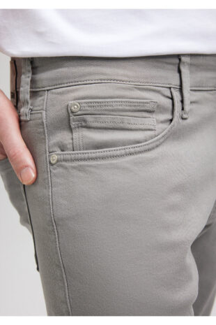 جین خاکستری فاق نرمال مردانه ماوی | 378