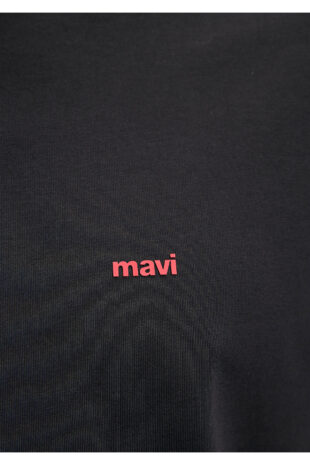 تی شرت سیاه فاق نرمال مردانه ماوی | 612216