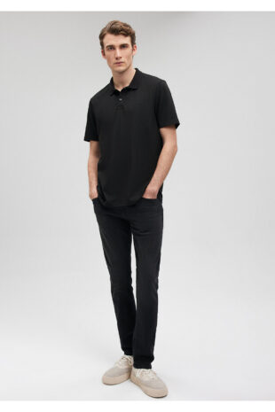 تیشرت یقه پولو سیاه مردانه ماوی | TYCXY75JPN170970876828811