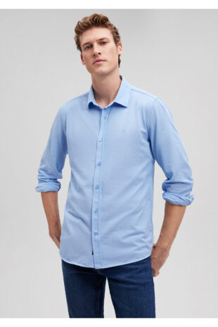 پیراهن آبی مردانه ماوی | TYC2WCSFCN170943578645541