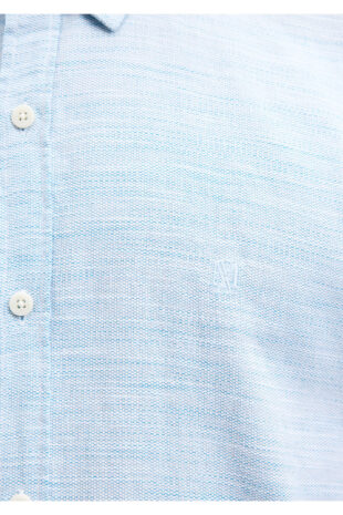 پیراهن آبی آستین استاندارد مردانه ماوی | TYCJN2RU3N170676607311081