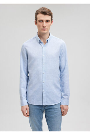 پیراهن آبی مردانه ماوی | TYCR8S2CCN170943574866655