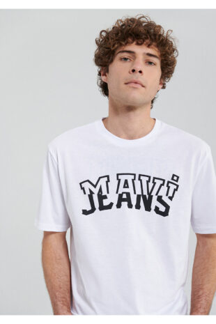 تی شرت سفید فاق نرمال آستین استاندارد مردانه ماوی | TYCY6VT1UN170676609685228