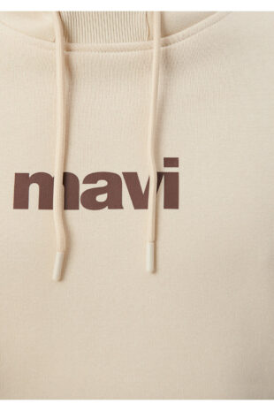 سویشرت بژ آستین استاندارد مردانه ماوی | 610960