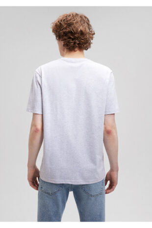 تی شرت خاکستری فاق نرمال آستین استاندارد مردانه ماوی | 611714