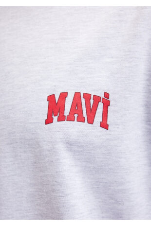 تی شرت خاکستری فاق نرمال آستین استاندارد مردانه ماوی | 611714