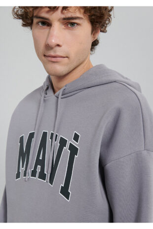 سویشرت خاکستری آستین استاندارد مردانه ماوی | TYCQ3LDRNN170610159868474