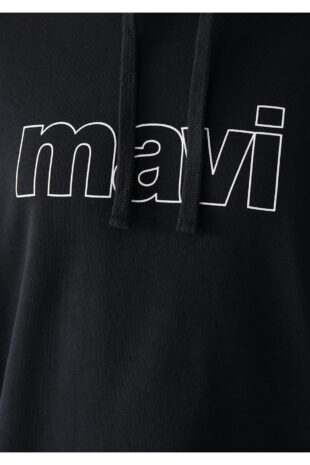 سویشرت سیاه آستین استاندارد مردانه ماوی | 65606