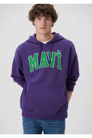 سویشرت بنفش آستین استاندارد مردانه ماوی | 67149