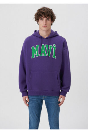 سویشرت بنفش آستین استاندارد مردانه ماوی | 67149