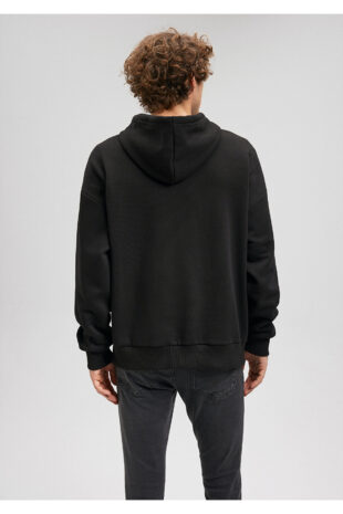 سویشرت سیاه آستین استاندارد مردانه ماوی | 67149