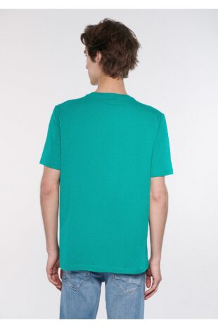 تی شرت آبی فاق نرمال آستین استاندارد مردانه ماوی | 66842