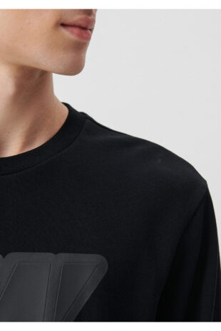 سویشرت خاکستری آستین استاندارد مردانه ماوی | 0S10052