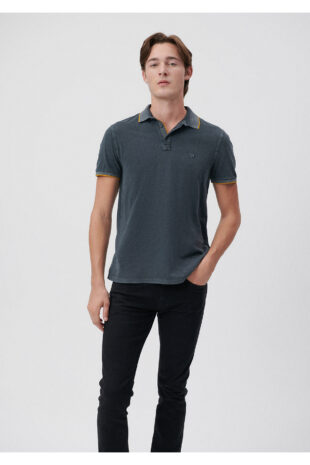 تی شرت خاکستری آستین استاندارد مردانه ماوی | 065920-30653