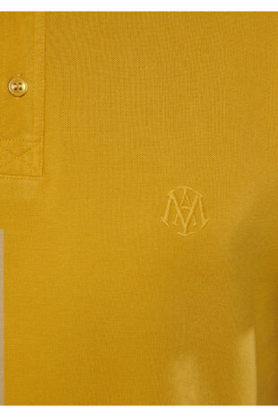 تیشرت یقه پولو زرد آستین استاندارد مردانه ماوی | 065920-30719