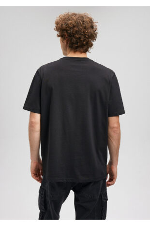 تی شرت سیاه فاق نرمال مردانه ماوی | 611972