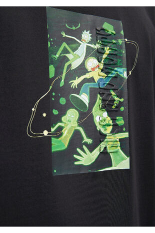 تی شرت سیاه فاق نرمال مردانه ماوی | 611972