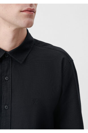 پیراهن خاکستری آستین استاندارد مردانه ماوی | 210698