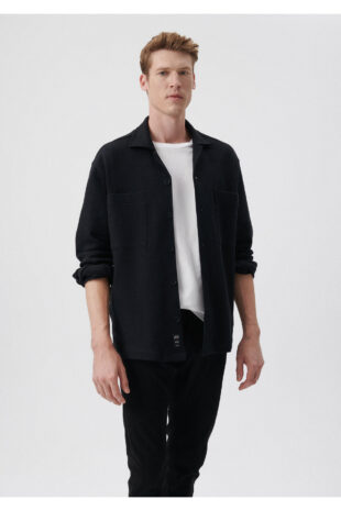 پیراهن خاکستری آستین استاندارد مردانه ماوی | 210725