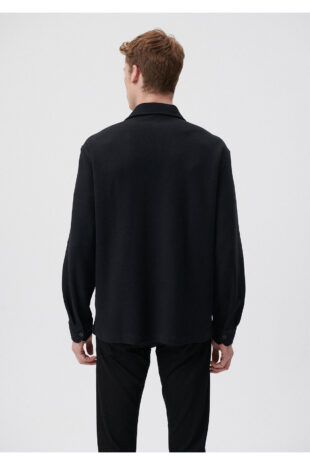 پیراهن خاکستری آستین استاندارد مردانه ماوی | 210725