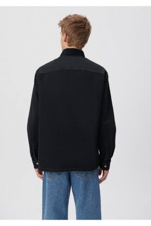 پیراهن خاکستری آستین استاندارد مردانه ماوی | 211002