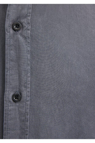 پیراهن سیاه آستین استاندارد مردانه ماوی | 211294