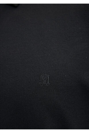 پیراهن سیاه آستین استاندارد مردانه ماوی | 210294