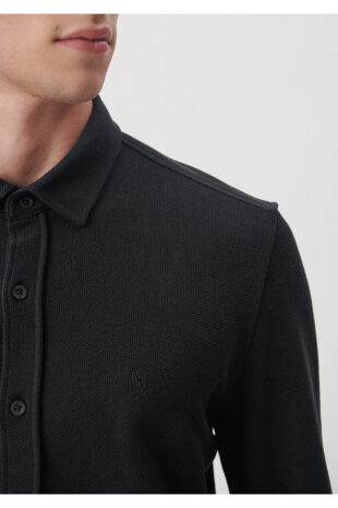 پیراهن خاکستری آستین استاندارد مردانه ماوی | 210816