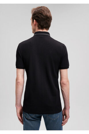 تیشرت یقه پولو سیاه مردانه ماوی | 611829