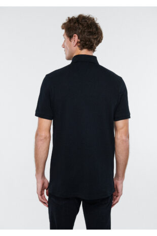 تیشرت یقه پولو سیاه آستین استاندارد مردانه ماوی | 063247-900