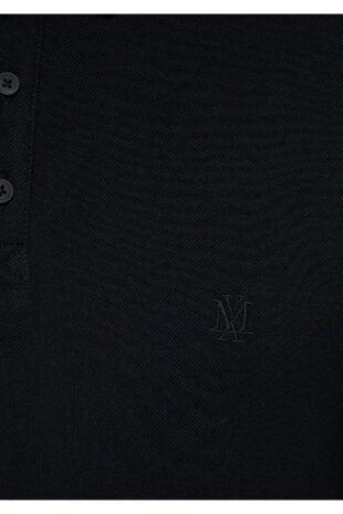 تیشرت یقه پولو سیاه آستین استاندارد مردانه ماوی | 063247-900