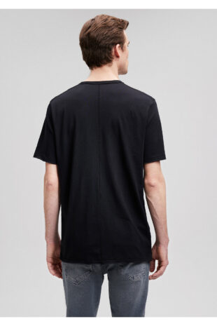 تی شرت سیاه فاق نرمال مردانه ماوی | TYCA3ECGBN170943558573577