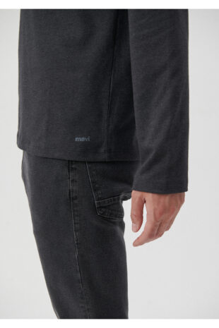 تی شرت خاکستری آستین استاندارد مردانه ماوی | 062477-27310