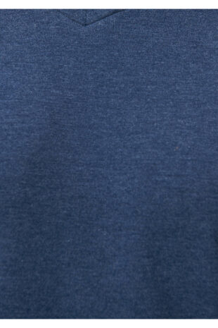 تی شرت آبی فاق نرمال آستین استاندارد مردانه ماوی | 061748-18790