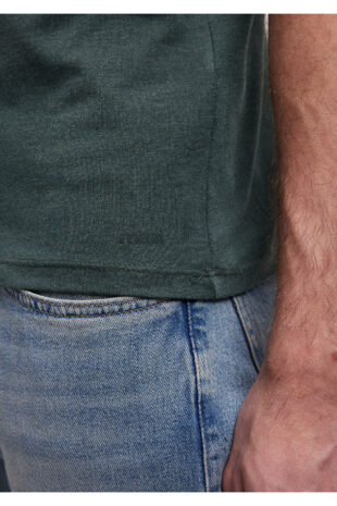 تی شرت سبز فاق نرمال آستین استاندارد مردانه ماوی | 061748-25752