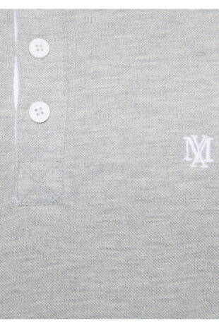 تیشرت یقه پولو سفید آستین استاندارد مردانه ماوی | 064164-28387