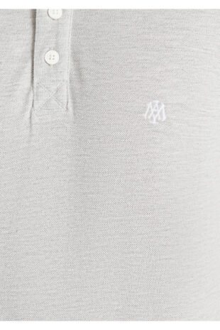 تیشرت یقه پولو سفید آستین استاندارد مردانه ماوی | 064164-28387