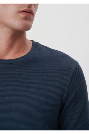 تی شرت سفید فاق نرمال آستین استاندارد مردانه ماوی | 064622-26828