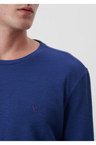 تی شرت آبی فاق نرمال آستین استاندارد مردانه ماوی | 65755