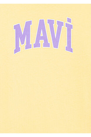 تی شرت زرد فاق نرمال آستین استاندارد دخترانه ماوی | 7610109