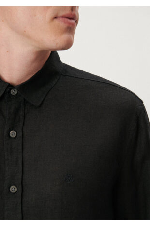 پیراهن آبی آستین استاندارد مردانه ماوی | 021190-900