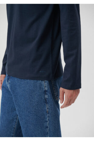 تی شرت لاجورد فاق نرمال آستین استاندارد مردانه ماوی | 062477-27308