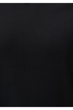 تی شرت سیاه فاق نرمال آستین استاندارد مردانه ماوی | 063748-900