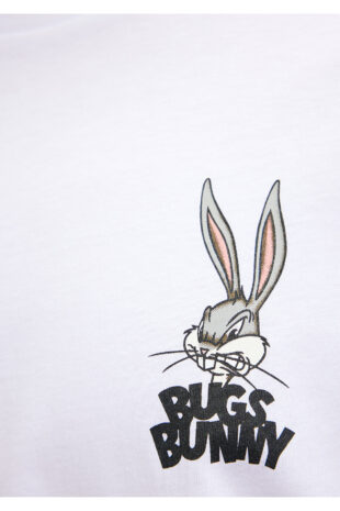 تی شرت سفید فاق نرمال آستین استاندارد مردانه ماوی | 610636