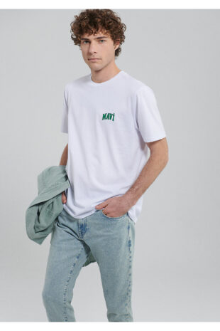 تی شرت صورتی فاق نرمال آستین استاندارد مردانه ماوی | 611714