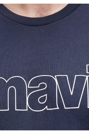 تی شرت لاجورد فاق نرمال آستین استاندارد مردانه ماوی | 065781-28417