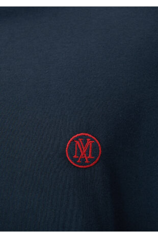 تی شرت لاجورد فاق نرمال آستین استاندارد مردانه ماوی | 067074-33207