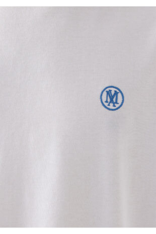 تی شرت سفید فاق نرمال آستین استاندارد مردانه ماوی | 067074-620