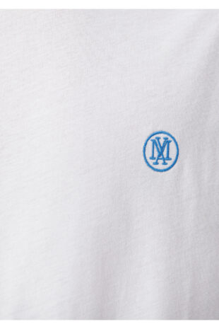 تی شرت سفید فاق نرمال آستین استاندارد مردانه ماوی | 067074-620