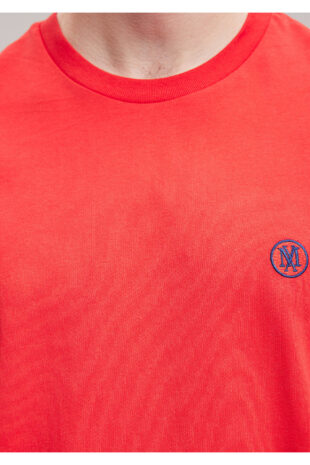 تی شرت قرمز فاق نرمال آستین استاندارد مردانه ماوی | 67074